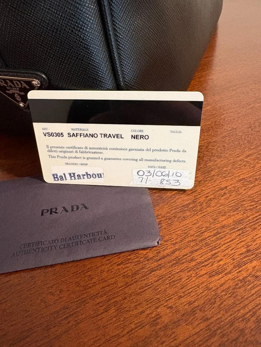 Prada Black Leather Briefcase